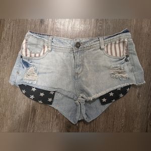 Never been worn USA Flag Short Shorts UK 12 (US 8)